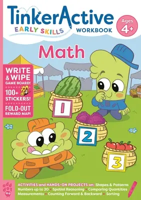 Tinkeractive Pracovný zošit matematiky pre deti od 4 rokov - Tinkeractive Early Skills Math Workbook Ages 4+