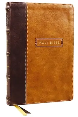 Kjv, referenčná Biblia so stredovým stĺpcom a apokryfmi, Leathersoft, hnedá, 73 000 krížových odkazov, červené písmeno, indexované palcom, pohodlná tlač: Kráľa Jakuba V - Kjv, Center-Column Reference Bible with Apocrypha, Leathersoft, Brown, 73,000 Cross-References, Red Letter, Thumb Indexed, Comfort Print: King James V