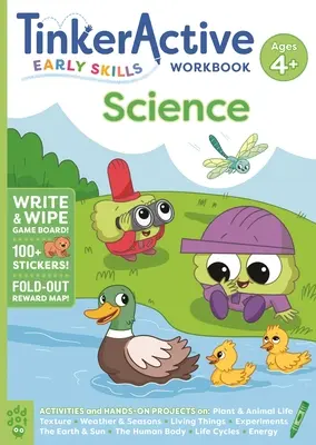 Tinkeractive Pracovný zošit pre skoré vedecké zručnosti vo veku 4+ - Tinkeractive Early Skills Science Workbook Ages 4+