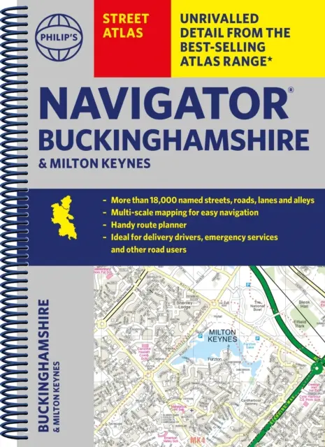 Philip's Navigator Street Atlas Buckinghamshire a Milton Keynes - Philip's Navigator Street Atlas Buckinghamshire and Milton Keynes