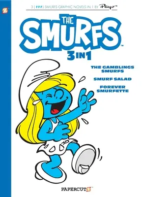 Šmolkovia 3 v 1 Vol. 9: Zborník Šmolkovia z hazardných hier, Šmolkovský šalát a Navždy Šmolkovia - Smurfs 3 in 1 Vol. 9: Collecting the Gambling Smurfs, Smurf Salad and Forever Smurfette