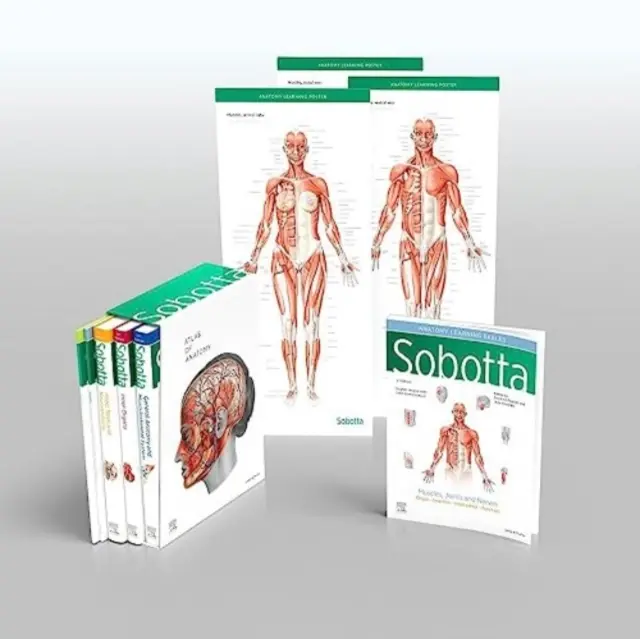 Sobotta Atlas of Anatomy, Package, 17th ed., English/Latin - General Anatomy and Musculoskeletal System; Internal Organs; Head, Neck and Neuroanatomy
