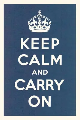 Vintage Journal Zachovať pokoj a pokračovať - Vintage Journal Keep Calm and Carry On