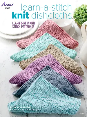 Naučte sa steh Pletené utierky na riad - Learn-A-Stitch Knit Dishcloths
