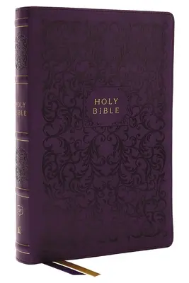 Svätá Biblia KJV, referenčná Biblia so stredovým stĺpcom, kožená, fialová, viac ako 73 000 krížových odkazov, červené písmo, indexované palcom, pohodlná tlač: King James Ver - KJV Holy Bible, Center-Column Reference Bible, Leathersoft, Purple, 73,000+ Cross References, Red Letter, Thumb Indexed, Comfort Print: King James Ver