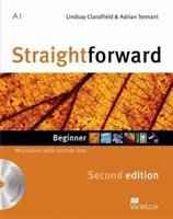 Straightforward 2. vydanie cvičebnice pre začiatočníkov s kľúčom a CD - Straightforward 2nd Edition Beginner Workbook with key & CD