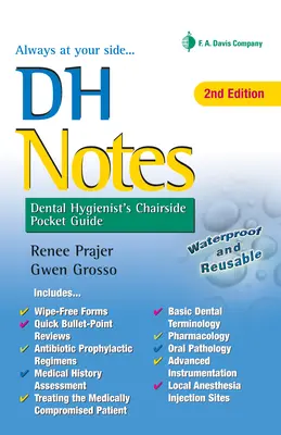Dental Hygienist's Chairside Pocket Guide - Dh Notes: Dental Hygienist's Chairside Pocket Guide