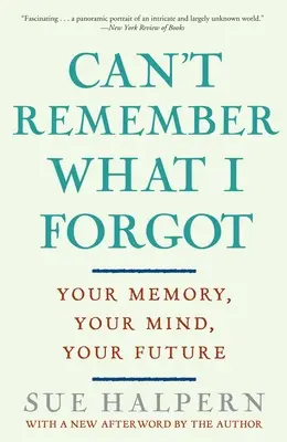 Nemôžem si spomenúť, čo som zabudol: Vaša pamäť, vaša myseľ, vaša budúcnosť - Can't Remember What I Forgot: Your Memory, Your Mind, Your Future
