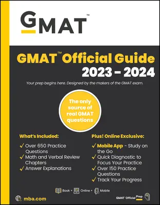GMAT Official Guide 2023-2024, Focus Edition: Obsahuje knihu + online banku otázok + digitálne flashkarty + mobilnú aplikáciu - GMAT Official Guide 2023-2024, Focus Edition: Includes Book + Online Question Bank + Digital Flashcards + Mobile App