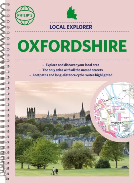 Miestny atlas ulíc Philip's Explorer Oxfordshire - Philip's Local Explorer Street Atlas Oxfordshire