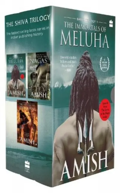 Šivova triológia - boxset 3 kníh (Nesmrteľní z Meluhy, Tajomstvo nág, Prísaha Vajuputrov) - Shiva Triology - Boxset of 3 Books (The Immortals of Meluha, The Secret of The Nagas, The Oath of The Vayuputras)
