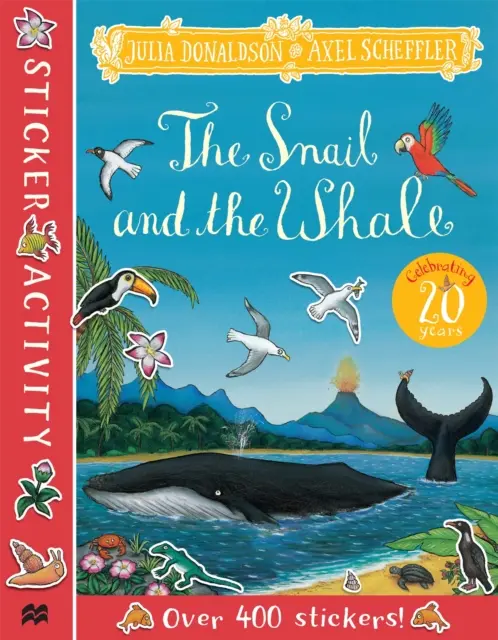 Slimák a veľryba Kniha samolepiek - Snail and the Whale Sticker Book