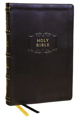 Kjv, Referenčná Biblia so stredovým stĺpcom a apokryfmi, Leathersoft, čierna, 73 000 krížových odkazov, červené písmo, indexované palcom, pohodlná tlač: King James V - Kjv, Center-Column Reference Bible with Apocrypha, Leathersoft, Black, 73,000 Cross-References, Red Letter, Thumb Indexed, Comfort Print: King James V