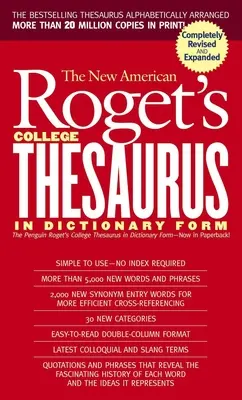 Nový americký Rogetov vysokoškolský tezaurus v slovníkovej podobe (revidovaný a aktualizovaný) - New American Roget's College Thesaurus in Dictionary Form (Revised & Updated)