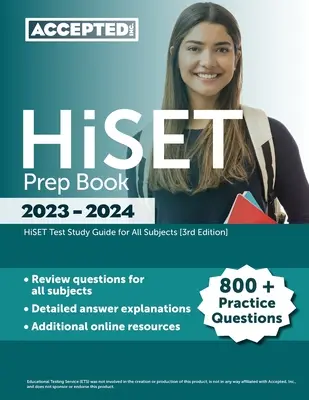 HiSET Prep Book 2023-2024: 800+ cvičných otázok, študijná príručka k testom HiSET pre všetky predmety - HiSET Prep Book 2023-2024: 800+ Practice Questions, HiSET Test Study Guide for All Subjects
