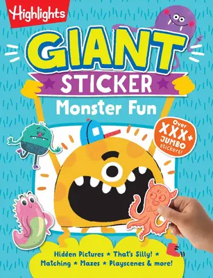 Zábava s obrími samolepkami - Giant Sticker Monster Fun