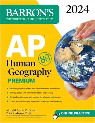AP Human Geography Premium, 2024: 6 cvičných testov + komplexný prehľad + online cvičenia - AP Human Geography Premium, 2024: 6 Practice Tests + Comprehensive Review + Online Practice