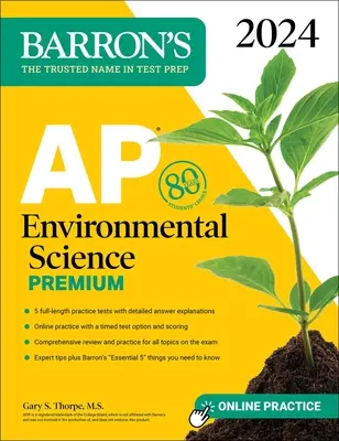AP Environmental Science Premium, 2024: 5 praktických testov + komplexný prehľad + online cvičenia - AP Environmental Science Premium, 2024: 5 Practice Tests + Comprehensive Review + Online Practice