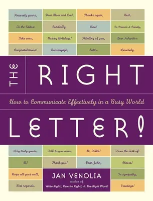 Správne písmo! Ako efektívne komunikovať v uponáhľanom svete - The Right Letter!: How to Communicate Effectively in a Busy World