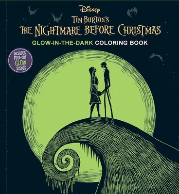 Disney: Nočná mora pred Vianocami Tima Burtona Omaľovánky svietiace v tme - Disney: Tim Burton's the Nightmare Before Christmas Glow-In-The-Dark Coloring Book