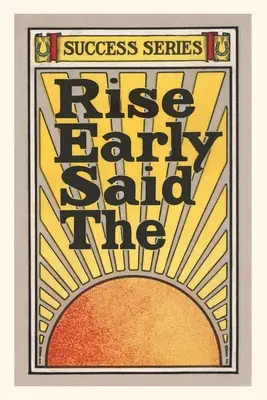 Vintage Journal Vstaň skoro - Vintage Journal Rise Early