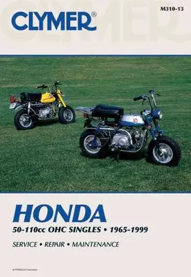 Clymer Honda 50-110cc Ohc Singles, 1965-1999: Servis, opravy, údržba - Clymer Honda 50-110cc Ohc Singles, 1965-1999: Service, Repair, Maintenance