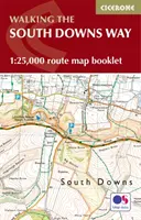 Mapová brožúra South Downs Way - Mapovanie trasy OS 1:25 000 - South Downs Way Map Booklet - 1:25,000 OS Route Mapping