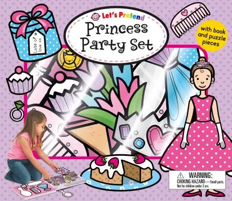 Predstierajme princeznovskú párty sadu: S knihou a puzzle [s 15 hracími dielikmi] - Let's Pretend Princess Party Set: With Book and Puzzle Pieces [With 15 Play Pieces]