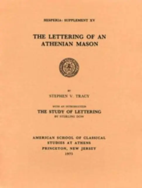 Písmo aténskeho múzea - Lettering of an Athenian Museum