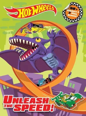 Horúce kolesá: Uvoľnite rýchlosť!: Panoráma: Kniha samolepiek - Hot Wheels: Unleash the Speed!: Panorama Sticker Book