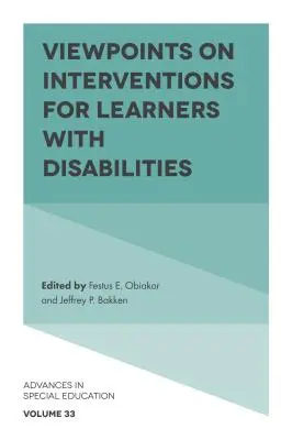 Názory na intervencie pre žiakov so zdravotným postihnutím - Viewpoints on Interventions for Learners with Disabilities
