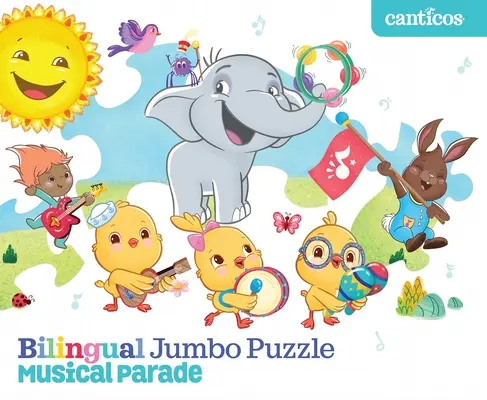 Dvojjazyčné puzzle Jumbo: Hudobná prehliadka - Bilingual Jumbo Puzzle: Musical Parade