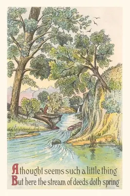 Vintage Journal Prúd, báseň - Vintage Journal Stream, Poem