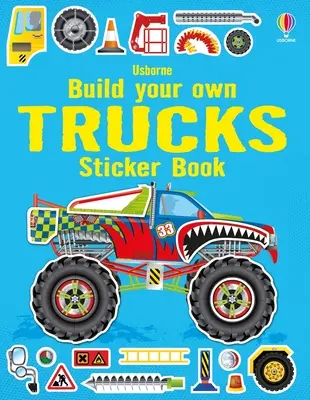 Postav si vlastné nákladné autá Kniha samolepiek - Build Your Own Trucks Sticker Book