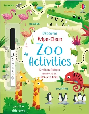 Aktivity v zoologickej záhrade na utieranie - Wipe-Clean Zoo Activities