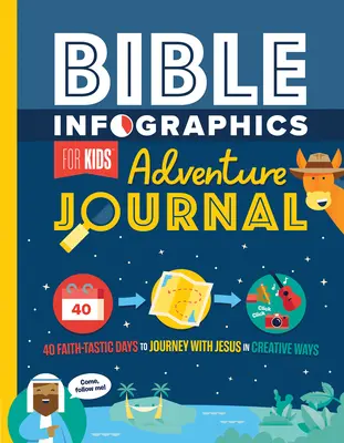 Biblické infografiky pre deti Dobrodružný časopis: 40 fantastických dní viery na kreatívnom putovaní s Ježišom - Bible Infographics for Kids Adventure Journal: 40 Faith-Tastic Days to Journey with Jesus in Creative Ways