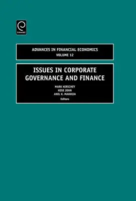 Otázky správy a riadenia podnikov a financií - Issues in Corporate Governance and Finance