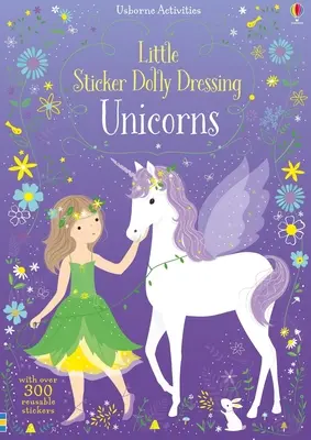 Malá samolepka Dolly obliekanie jednorožcov - Little Sticker Dolly Dressing Unicorns