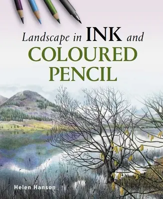 Krajina tušom a farebnou ceruzkou - Landscape in Ink and Coloured Pencil
