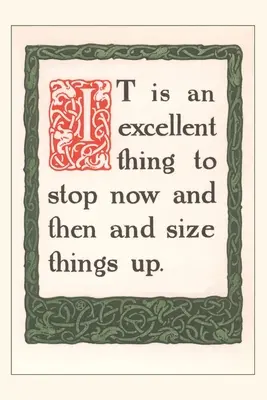 Vintage Journal Zastav sa a pozri sa na veci - Vintage Journal Stop and Size Things Up