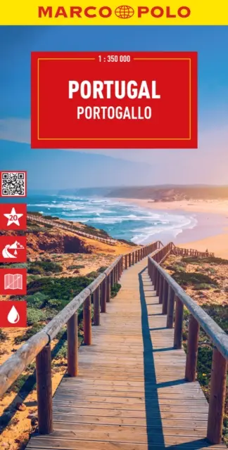 Portugalsko Marco Polo mapa - Portugal Marco Polo Map