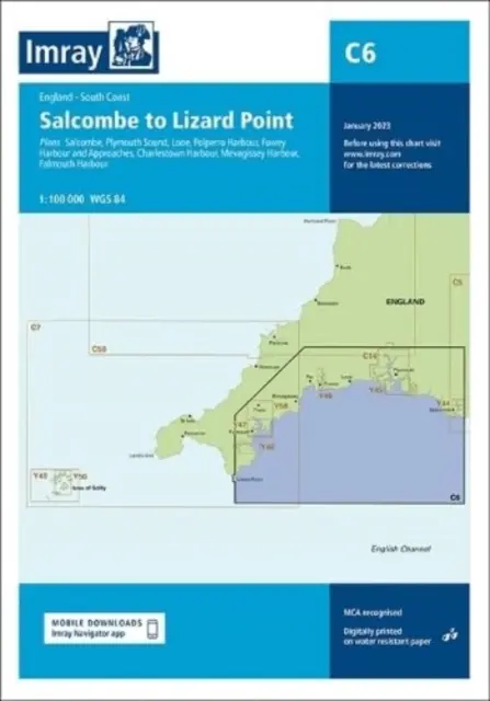 Imray Chart C6 - Salcombe to Lizard Point