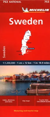 Švédsko Mapa 753 - Sweden Map 753