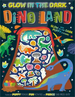 Kniha aktivít Svietiaca krajina dinosaurov v tme - Glow in the Dark Dino Land Activity Book