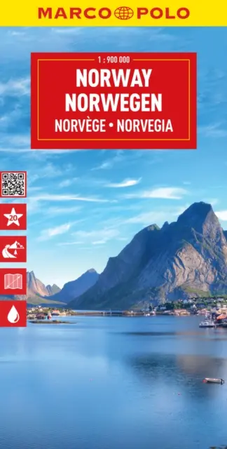 Nórsko Marco Polo mapa - Norway Marco Polo Map