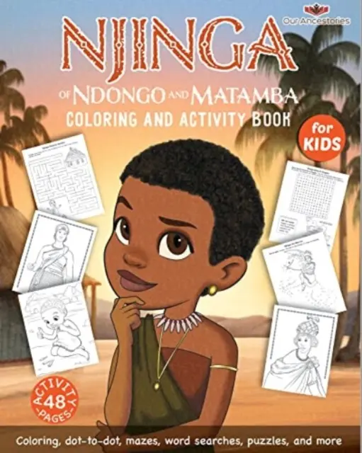 Njinga z Ndongo a Matamba Kniha na vyfarbovanie a aktivity - Njinga of Ndongo & Matamba Coloring and Activity Book