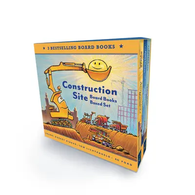 Stavebnica: Súbor stolových kníh v krabici - Construction Site Board Books Boxed Set