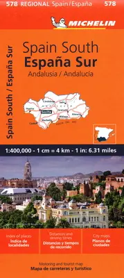 Španielsko: Andalúzia Mapa 578 - Spain: Andalucia Map 578