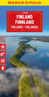 Fínsko Marco Polo Mapa - Finland Marco Polo Map