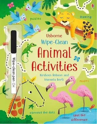 Aktivity so zvieratami na stieranie - Wipe-Clean Animal Activities